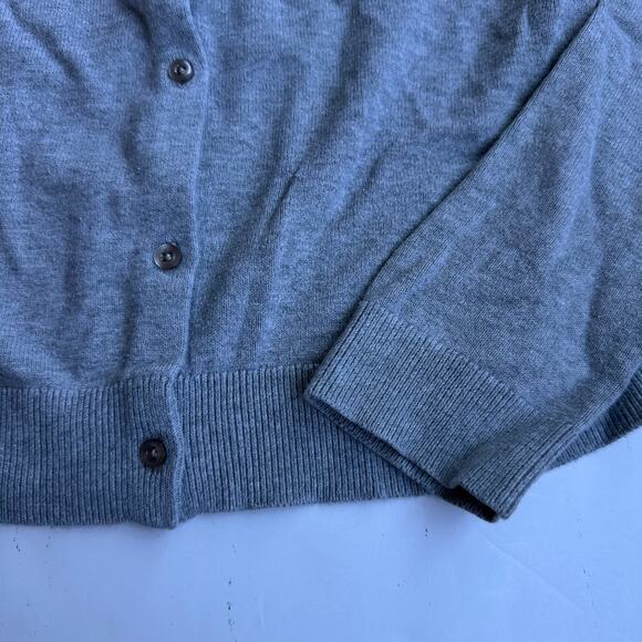 Primary Gray Button Front Cardigan Sweater - Girls Size 12 - Picture 3 of 5